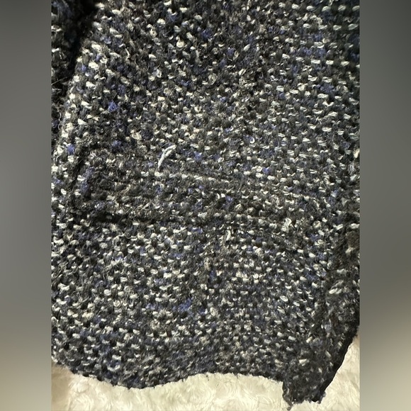 Will Smith Women's Black White & Blue Tweed Jacket - Picture 3 of 12